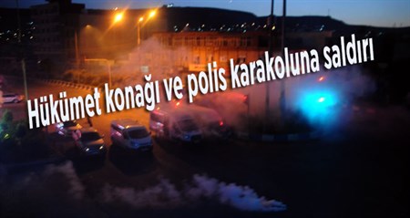 Hükümet konagi ve polis karakoluna saldiri