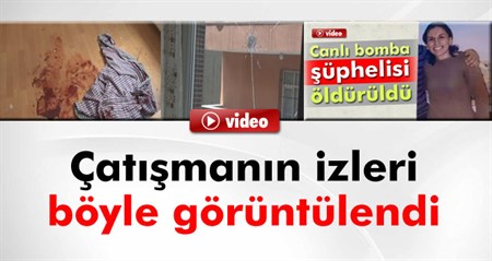 Çatismanin izleri böyle görüntülend