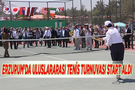 ERZURUM’DA ULUSLARARASI TENIS TURNUVASI START ALDI