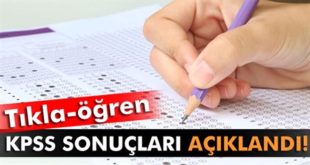 KPSS sonuçlari açiklandi!