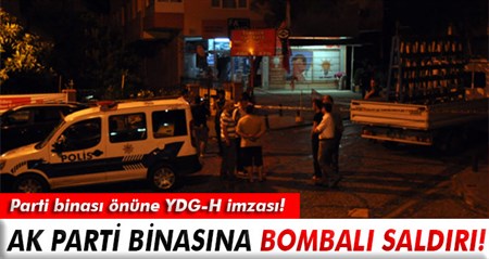 AK Parti binasina bombali saldiri!