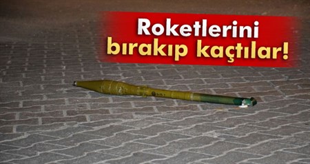 Teröristler roketi birakip kaçti