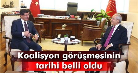 Davutoglu-Kiliçdaroglu görüsmesinin tarihini açikladi