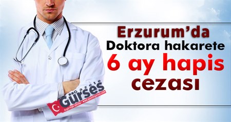 Doktora hakarete 6 ay hapis