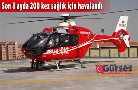 AMBÜLANS HELIKOPTER CAN KURTARMAYA DEVAM EDIYOR