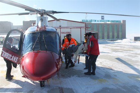 HELIKOPTER AMBÜLANS, ACIL HASTALARA UMUT OLDU