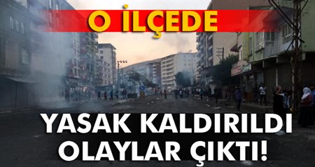 Yasak kaldirildi, olaylar çikti!