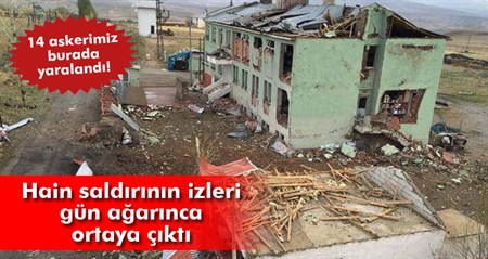 Hain saldirinin izleri gün agarinca ortaya çikti