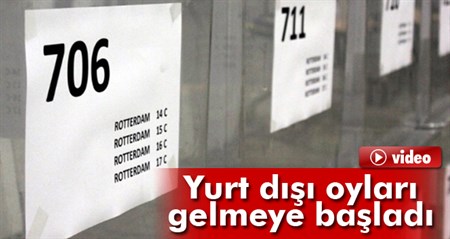 Yurtdisindaki oylar Ankara’ya gelmeye basladi