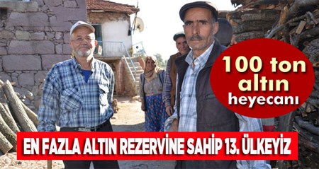 O köyde altin heyecani