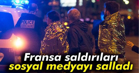 Fransa saldirilari sosyal medyayi salladi