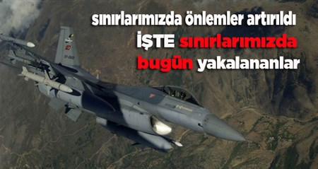 18 F-16 uçagi Suriye sinirinda devriye uçusu yapti