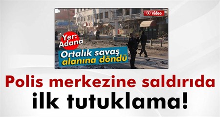 Polis merkezine saldirida ilk tutuklama