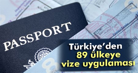 Türkiye 89 ülkeye vize uygulamasi baslatacak