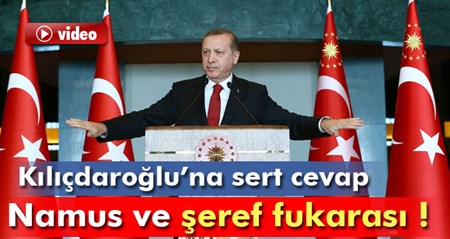 Kiliçdaroglu’na sert cevap: Namus ve seref fukarasi !