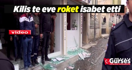 Roket bir eve isabet etti: 1 yarali