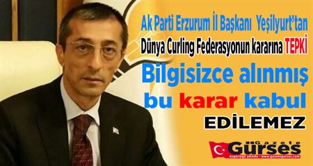 AK PARTI IL BASKANI FATIH YESILYURT’TAN CURLING SAMPIYONASI