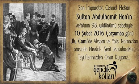 AK PARTILI GENÇLER, SULTAN ABDÜLHAMID HAN’I FATIHALARLA ANACAK