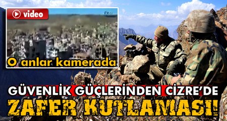 Güvenlik güçlerinden Cizre’de zafer kutlamasi