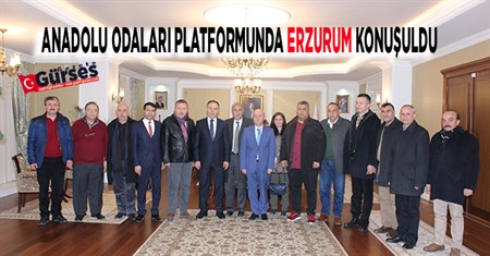 ANADOLU ODALARI PLATFORMUNDA ERZURUM KONUSULDU