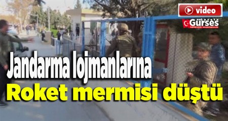 Jandarma lojmanlarina roket mermisi düstü