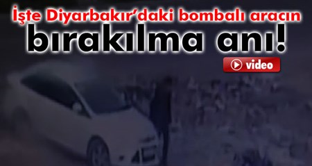 Bombali aracin birakilma ani kamerada