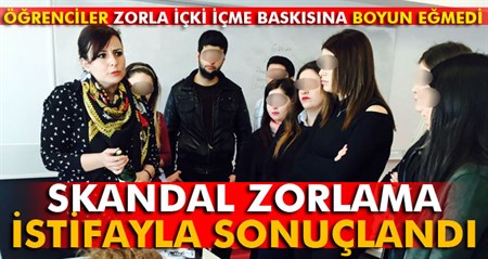 Skandal zorlama istifayla sonuçlandi