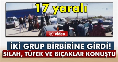 Silah, tüfek ve biçaklar konustu: 17 yarali