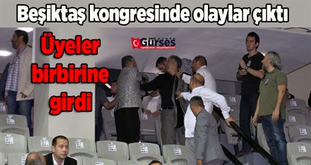 Besiktas kongresinde kavga
