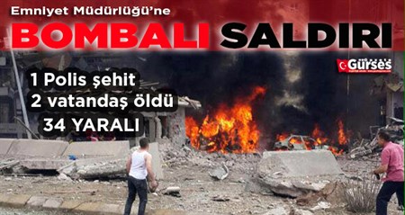 Midyat Emniyet Müdürlügü’ne bombali saldiri!