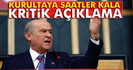 Bahçeli: ‘Kurultay yasal degildir’