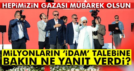 Cumhurbaskani Erdogan: Idam kararini onarim