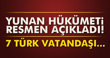 7 Türk Yunanistan’a kaçti
