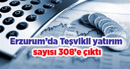 Erzurum’da Tesvikli yatirim sayisi 308’e çikti