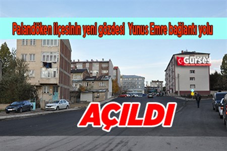 Yunus Emre’de yeni yol hizmete girdi