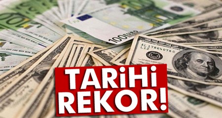 Dolar ve euro rekor tazeledi