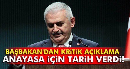 Kritik açiklama: Anayasa için tarih verdi!