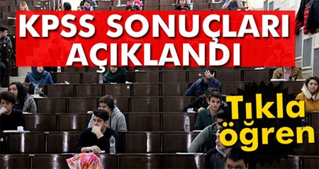 KPSS önlisans sonuçlari bugün açiklandi!