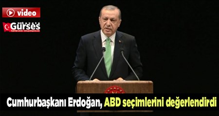 Cumhurbaskani Erdogan, ABD seçimlerini degerlendirdi