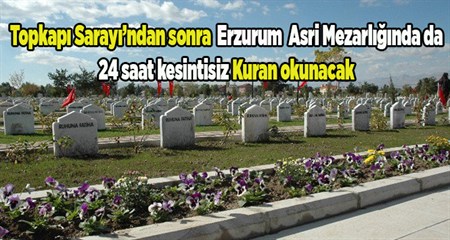 Erzurum’daki mezarlik hizmetlerinde modern yenilikler