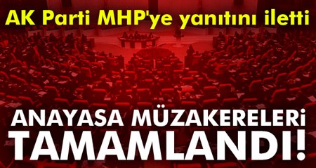 Yeni anayasa müzakereleri tamamlandi