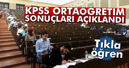 KPSS ortaögretim sonuçlari açiklandi! Tikla ögren…