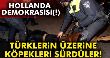 Hollanda polisinden Türk vatandaslarina sert müdahale