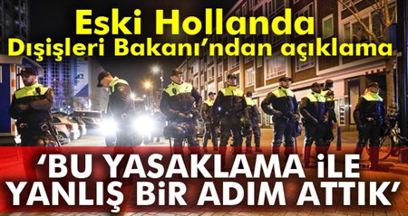 Eski Hollanda Disisleri Bakani Ben Bot: Bu yasaklama ile yanlis bir adim attik