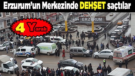 Erzurum’da biçakli gençler dehset saçti