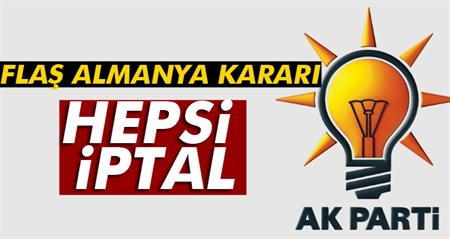 Almanya’daki bütün siyasi programlar iptal