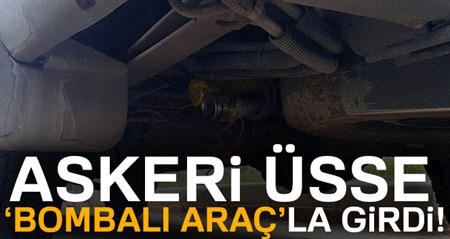 Askeri üsse bombali araçla girdi! Ekipler olay yerinde…