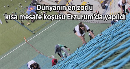 Dünyanin en zorlu kisa mesafe kosusu Erzurum’da yapildi