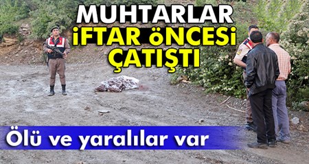 Iftar vakti silahlara sarildilar: 2 ölü, 4 yarali