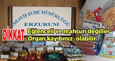 Erzurum’da piroteknik patlayici madde saticilarina operasyon